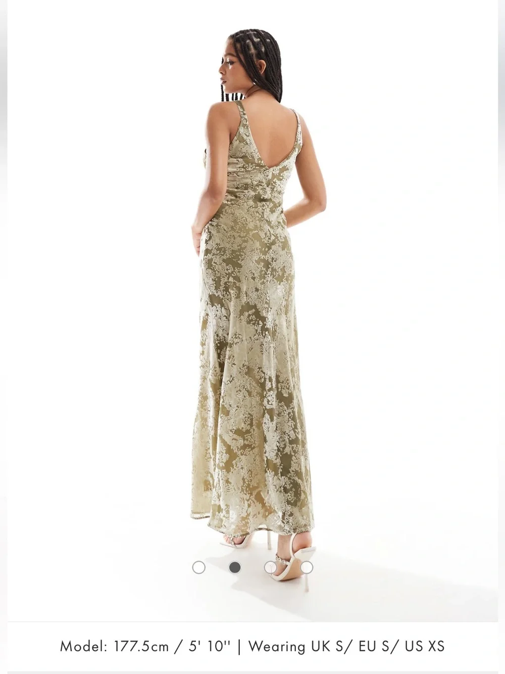 Mango Javier Burnout Velvet Maxi Dress